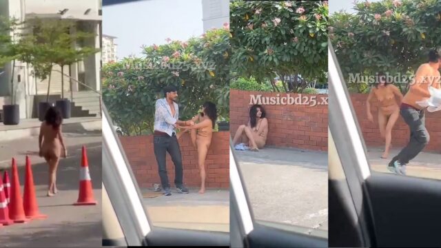 Jaipur Indian Young girl Full Nude drinking Wandering on road viral Video